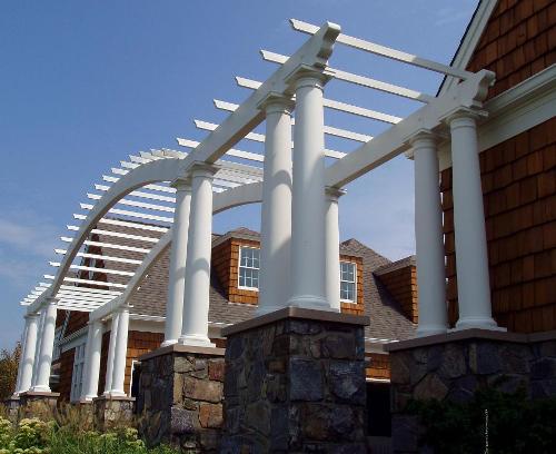 Custom Pergola Design 1022 - Exterior Custom Garden Structures - Chadsworth Columns: shop.columns.com